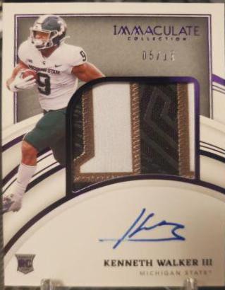 Kenneth Walker III [Patch Autograph Purple] #65