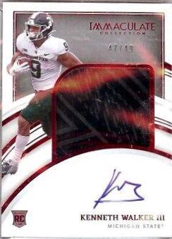 Kenneth Walker III [Patch Autograph Ruby] #65
