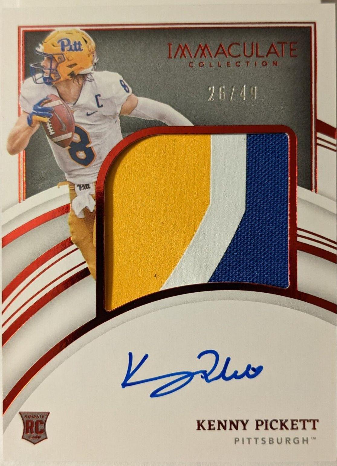 Kenny Pickett [Patch Autograph Ruby] #56