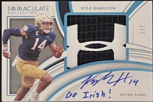 Kyle Hamilton [Patch Autograph Brand Logo] #91