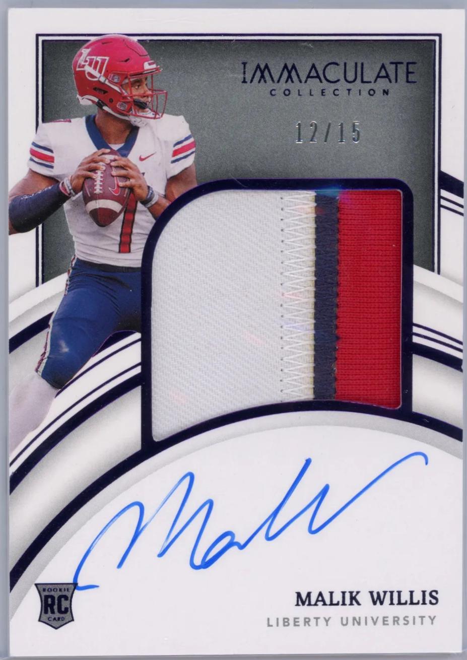 Malik Willis [Patch Autograph Purple] #52