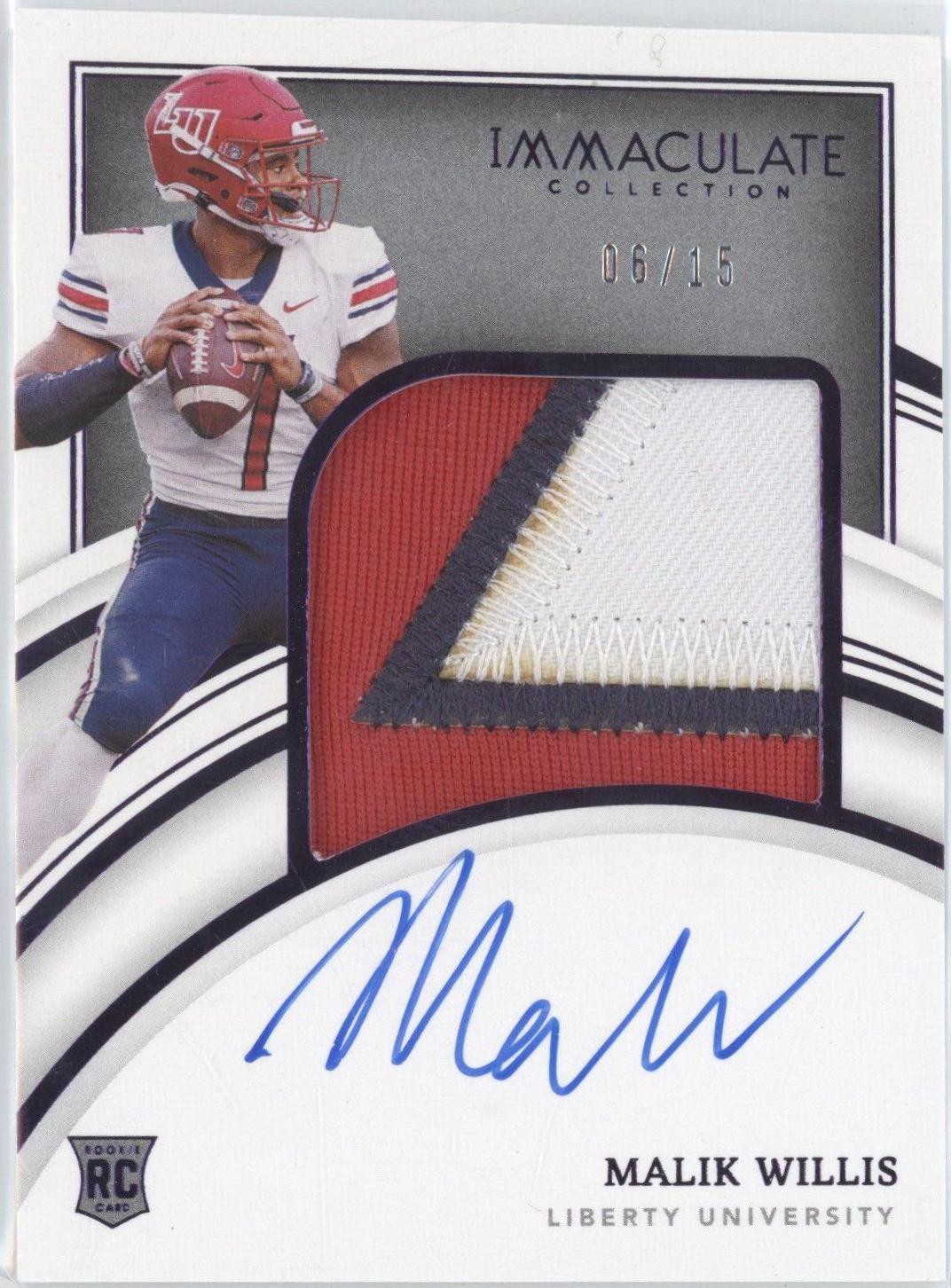 Malik Willis [Patch Autograph Purple] #67