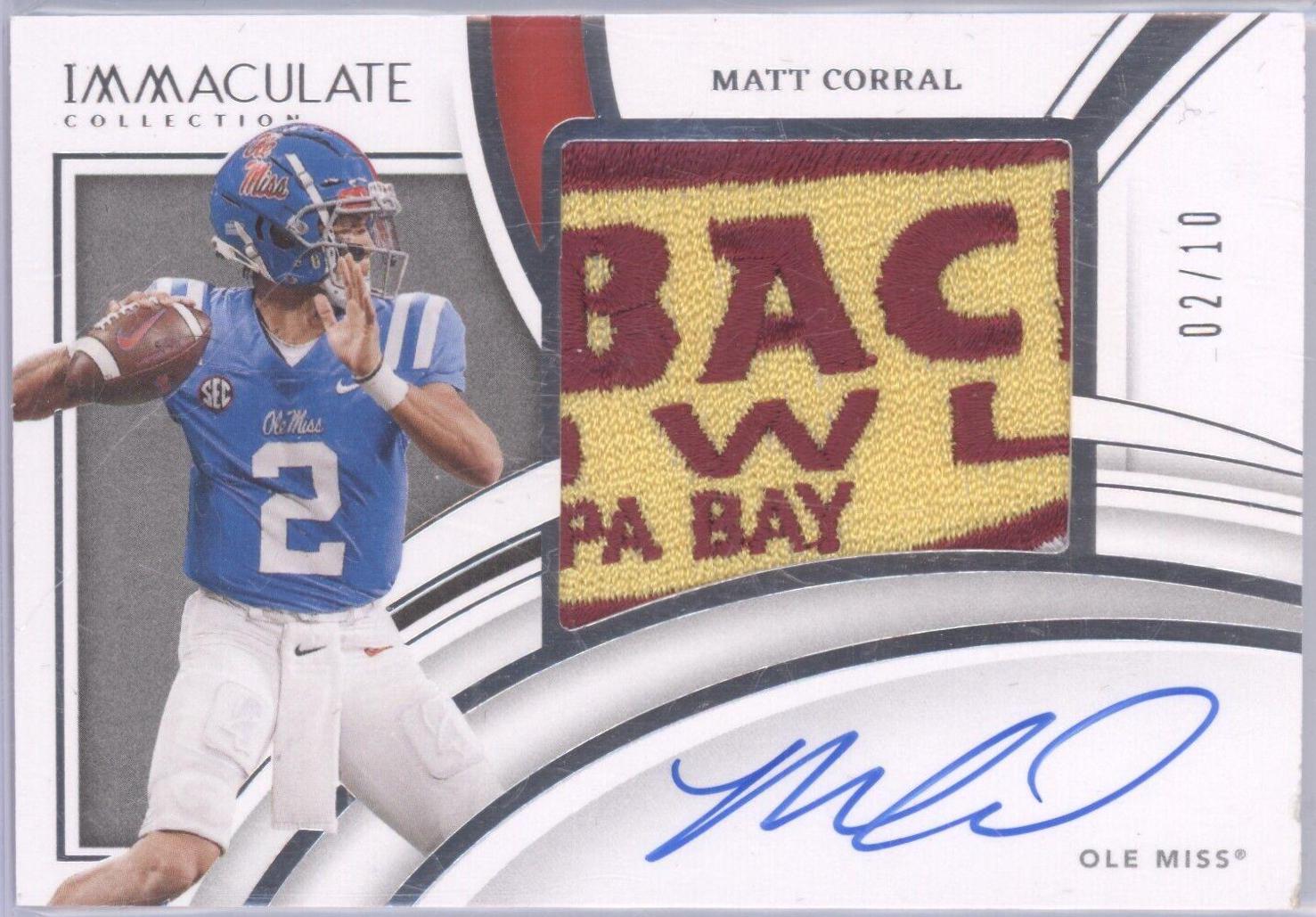 Matt Corral [Patch Autograph Bowl Logo 2] #53