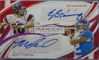 Eli Manning, Matt Corral [Gold] #DA-EMA