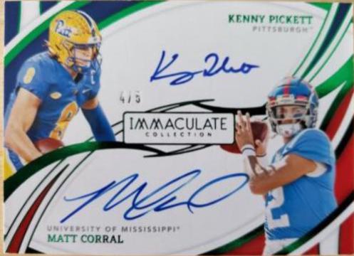 Kenny Pickett, Matt Corral [Emerald] #DA-KM