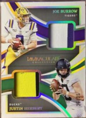 Joe Burrow, Justin Herbert [Gold] #IDJ-BUR