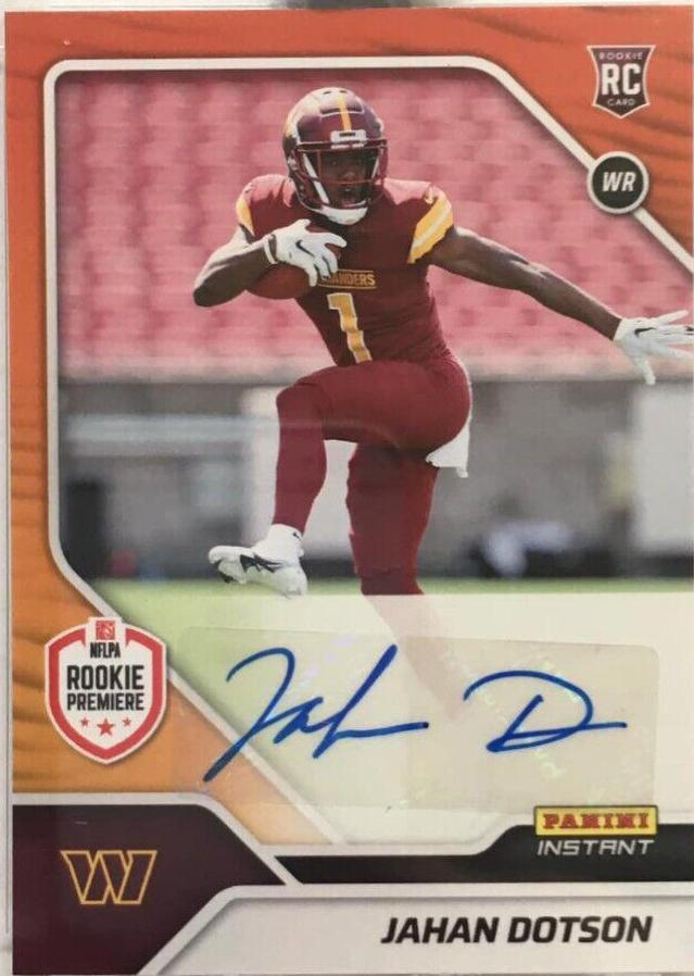 Jahan Dotson [Orange Autograph] #FL9