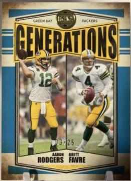 Aaron Rodgers, Brett Favre [Indigo] #G-3