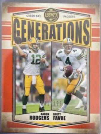 Aaron Rodgers, Brett Favre [Orange] #G-3