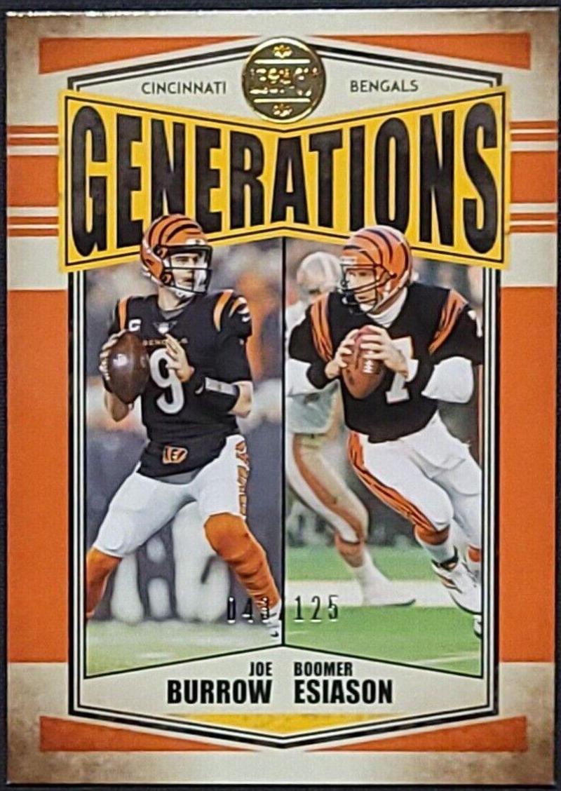 Boomer Esiason, Joe Burrow [Orange] #G-1