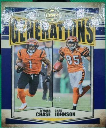 Chad Johnson, Ja'Marr Chase [Blue] #G-10