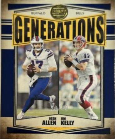 Jim Kelly, Josh Allen [Blue] #G-2