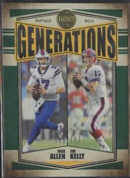 Jim Kelly, Josh Allen [Green] #G-2