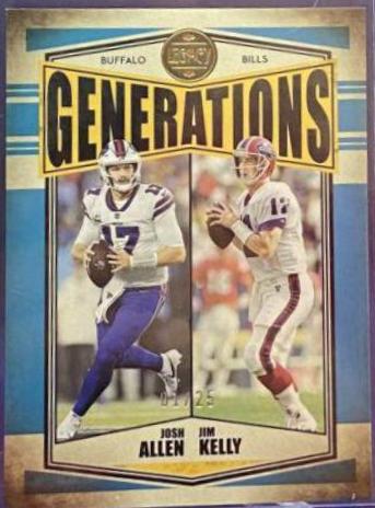 Jim Kelly, Josh Allen [Indigo] #G-2
