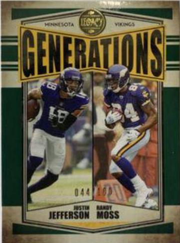 Justin Jefferson, Randy Moss [Green] #G-4
