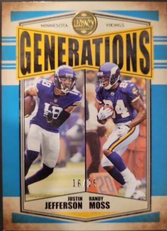 Justin Jefferson, Randy Moss [Indigo] #G-4