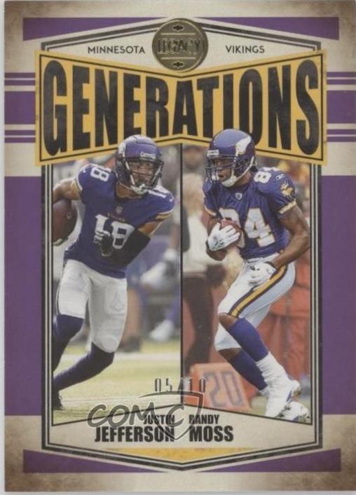 Justin Jefferson, Randy Moss [Violet] #G-4