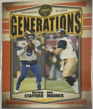 Kurt Warner, Matthew Stafford [Orange] #G-6