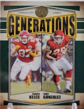 Tony Gonzalez, Travis Kelce [Green] #G-9
