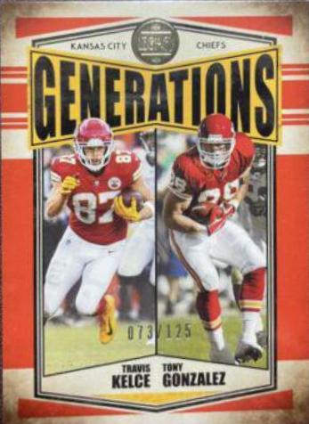 Tony Gonzalez, Travis Kelce [Orange] #G-9