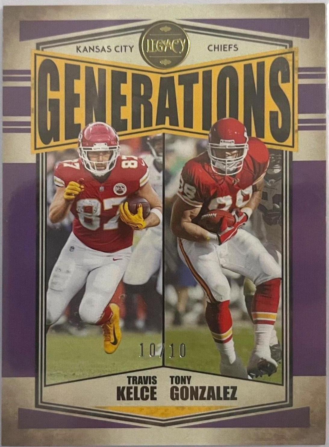 Tony Gonzalez, Travis Kelce [Violet] #G-9