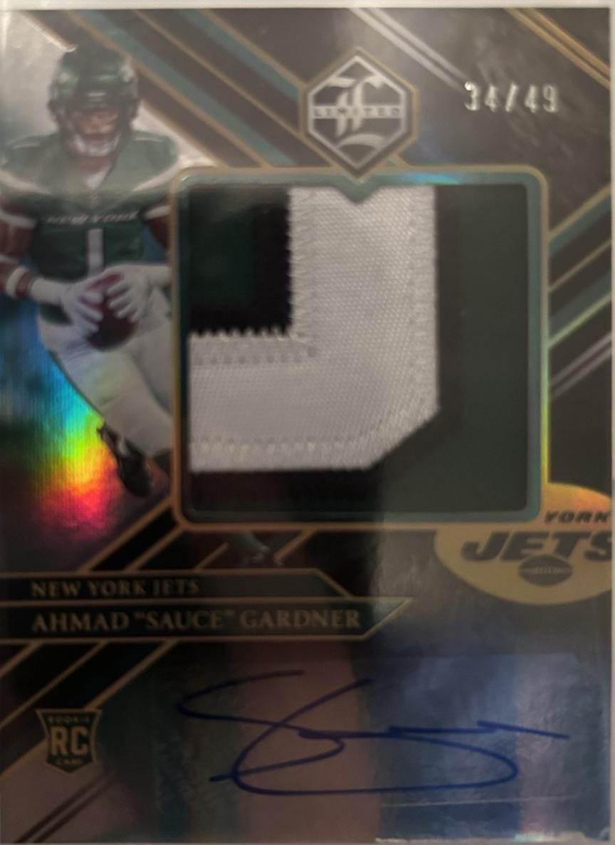 Ahmad 'Sauce' Gardner [Patch Autograph Jumbo Gold] #172
