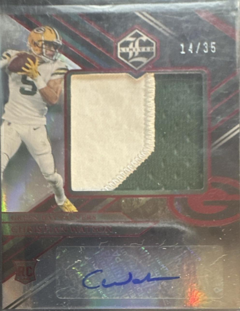 Christian Watson [Patch Autograph Jumbo Ruby] #161