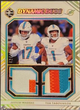 Jaylen Waddle, Tua Tagovailoa [Gold] #DD-MIA