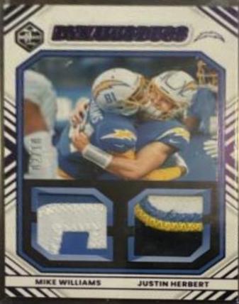 Mike Williams, Justin Herbert [Amethyst] #DD-LAC