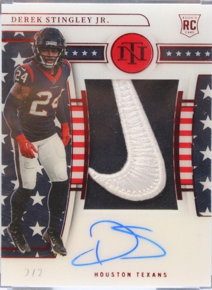 Derek Stingley Jr. [Patch Autograph Stars & Stripes Blue] #197