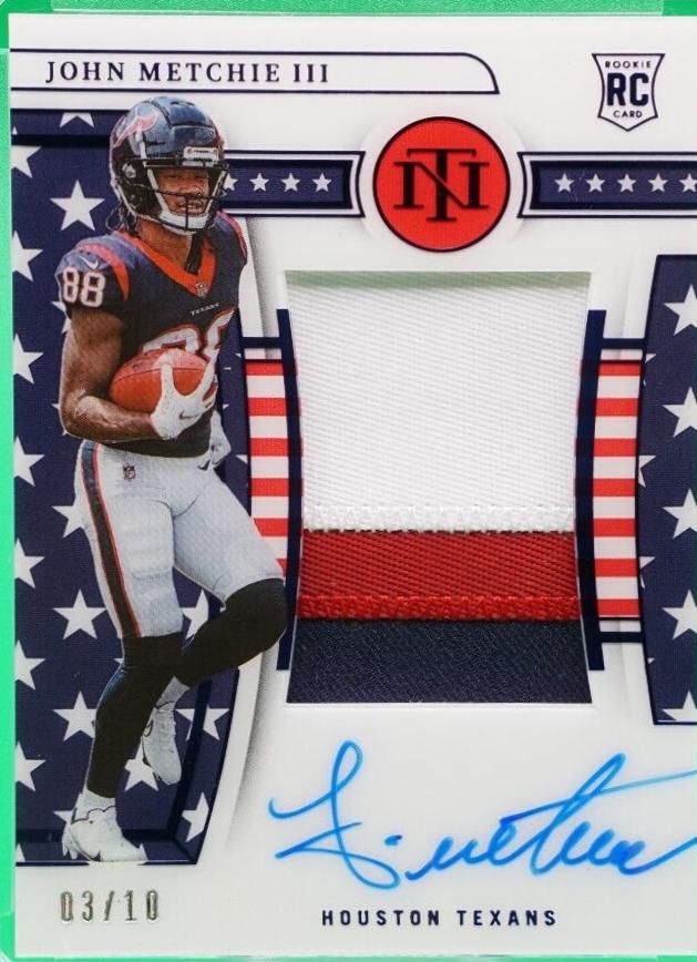 John Metchie III [Patch Autograph Stars & Stripes Blue] #171