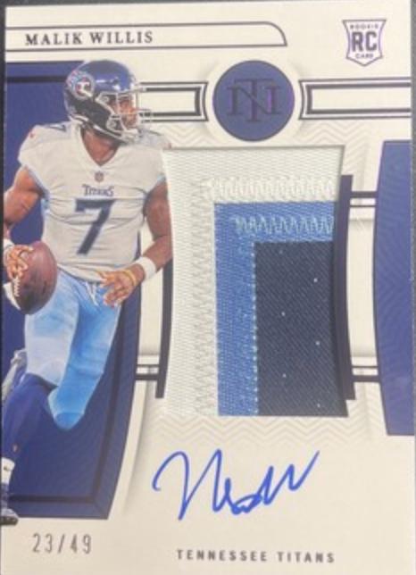 Malik Willis [Patch Autograph Purple] #157