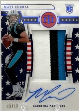 Matt Corral [Patch Autograph Stars & Stripes Blue] #156