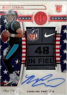 Matt Corral [Patch Autograph Stars & Stripes Red Laundry Tag] #156