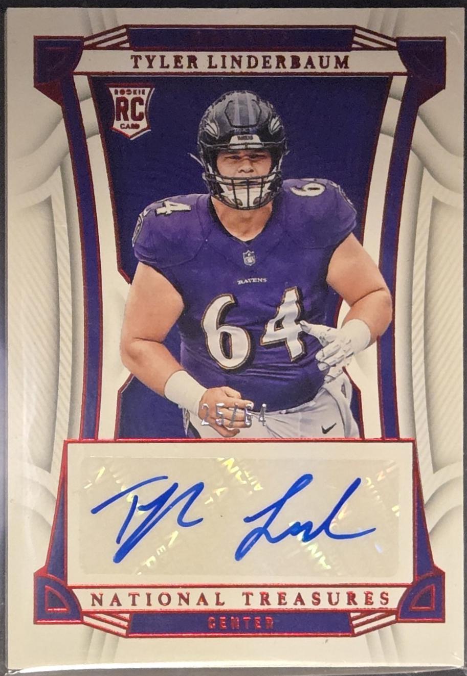 Tyler Linderbaum [Signature Jersey Number Red] #108