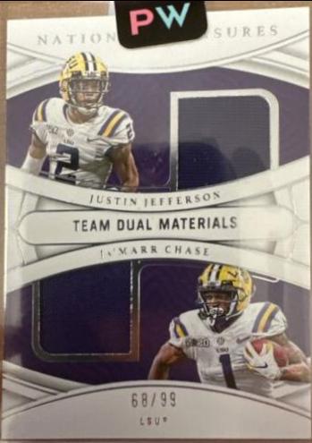 Justin Jefferson, Ja'Marr Chase [Silver] #TDM-LSU