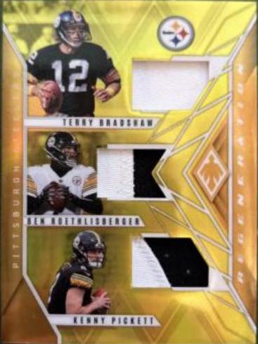 Terry Bradshaw, Ben Roethlisberger, Kenny Pickett [Yellow] #REGEN-1