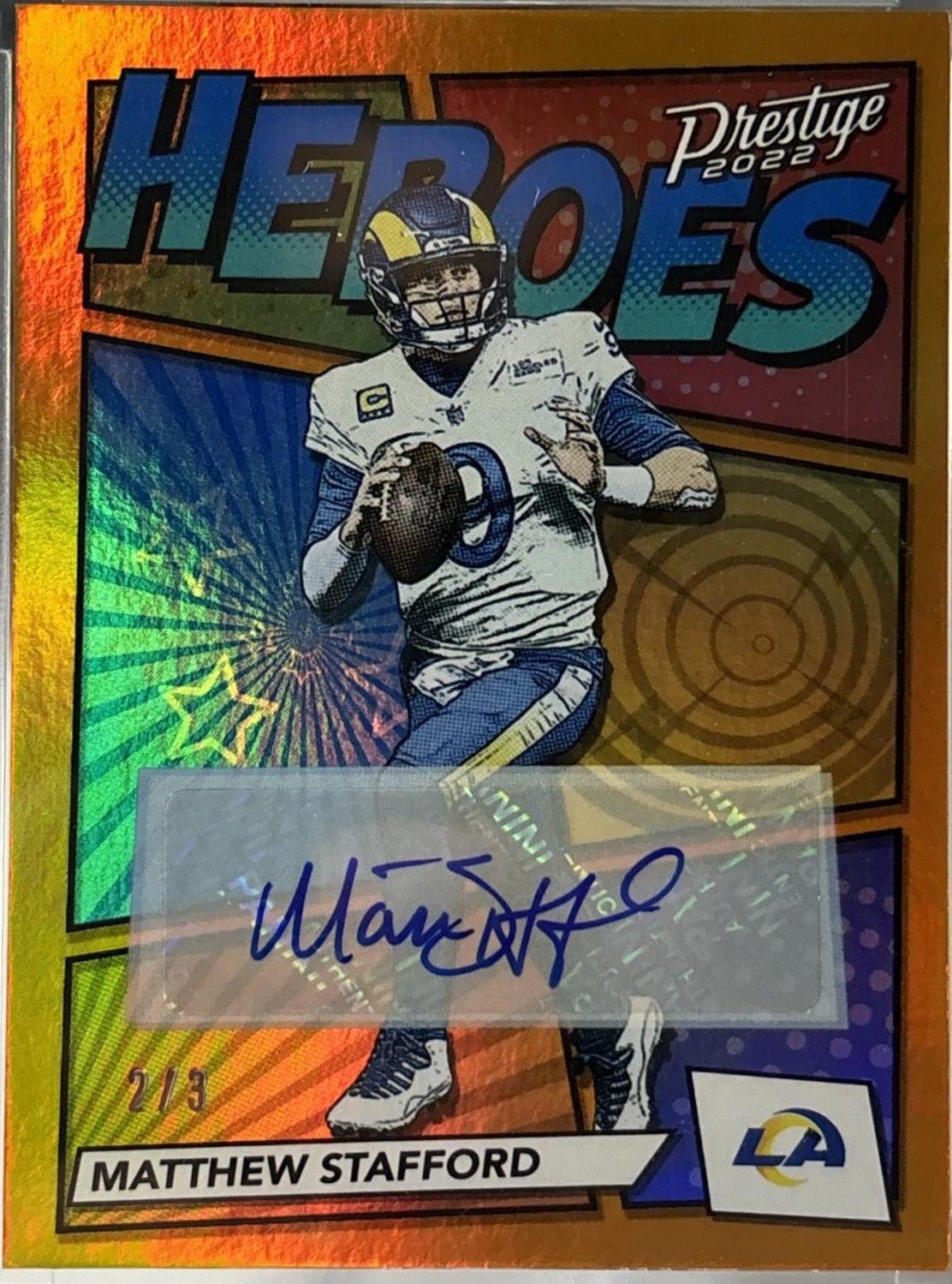 Matthew Stafford [Autograph Orange] #H-7