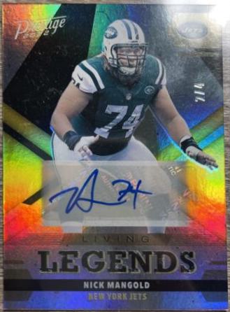 Nick Mangold [Autograph Gold] #LL-17