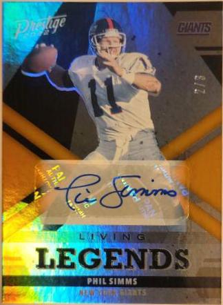Phil Simms [Autograph Orange] #LL-19