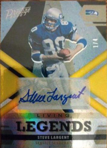 Steve Largent [Autograph Gold] #LL-28