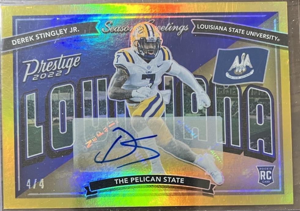 Derek Stingley Jr. [Autograph Gold] #SG-20