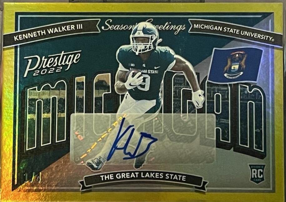 Kenneth Walker III [Autograph Gold] #SG-15