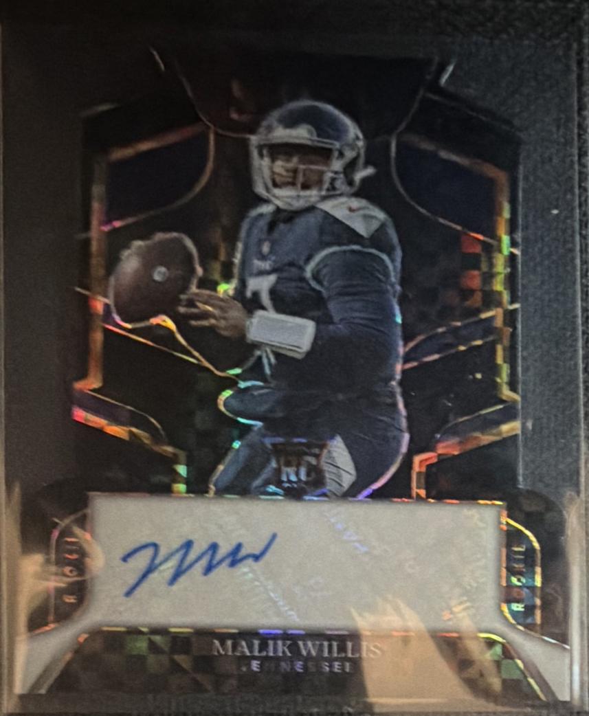 Malik Willis [Black Prizm Die Cut] #RS-MW