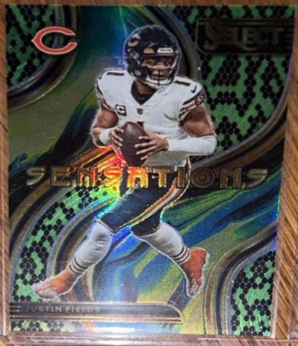 Justin Fields [Green Black Snakeskin] #SEN-8