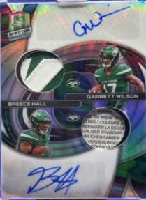Garrett Wilson, Breece Hall [Marble] #DPA-NYJ