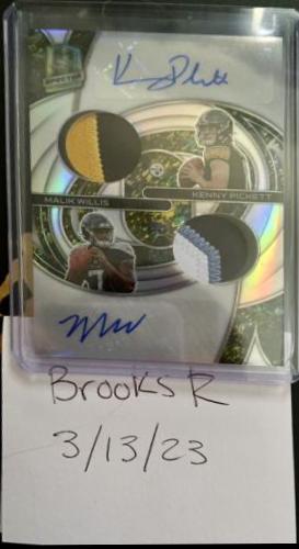 Kenny Pickett, Malik Willis [Splatter] #DPA-PW