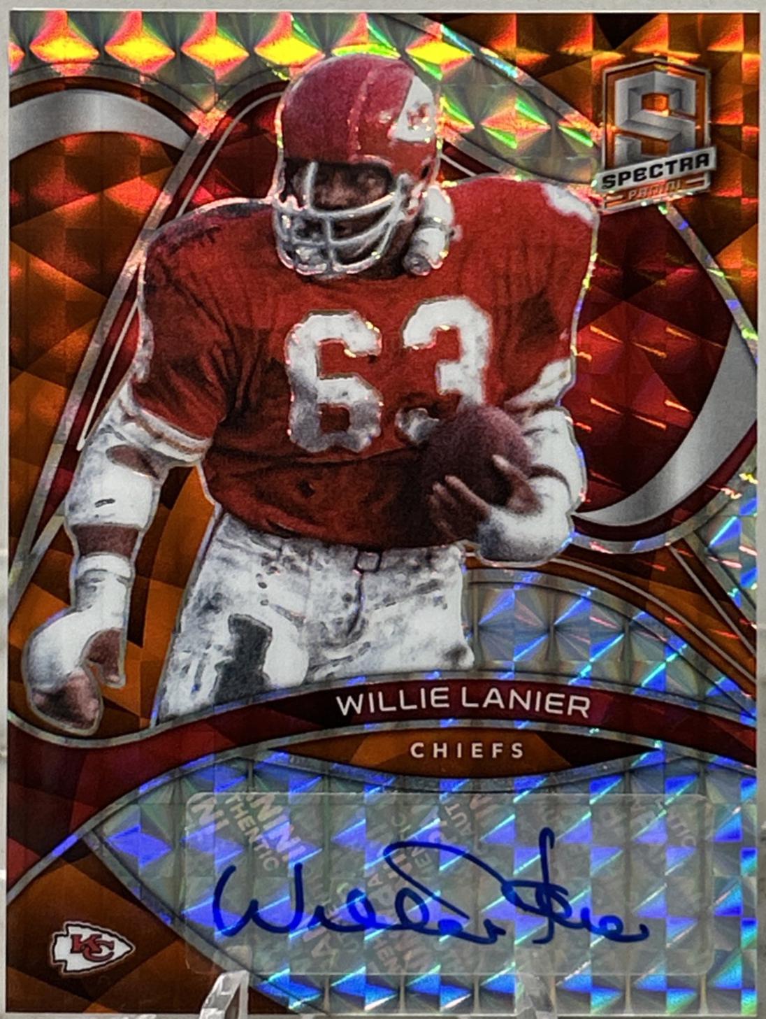 Willie Lanier [Orange] #SIG-WLA