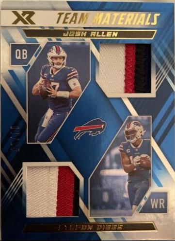Josh Allen, Stefon Diggs [Blue] #TM-1