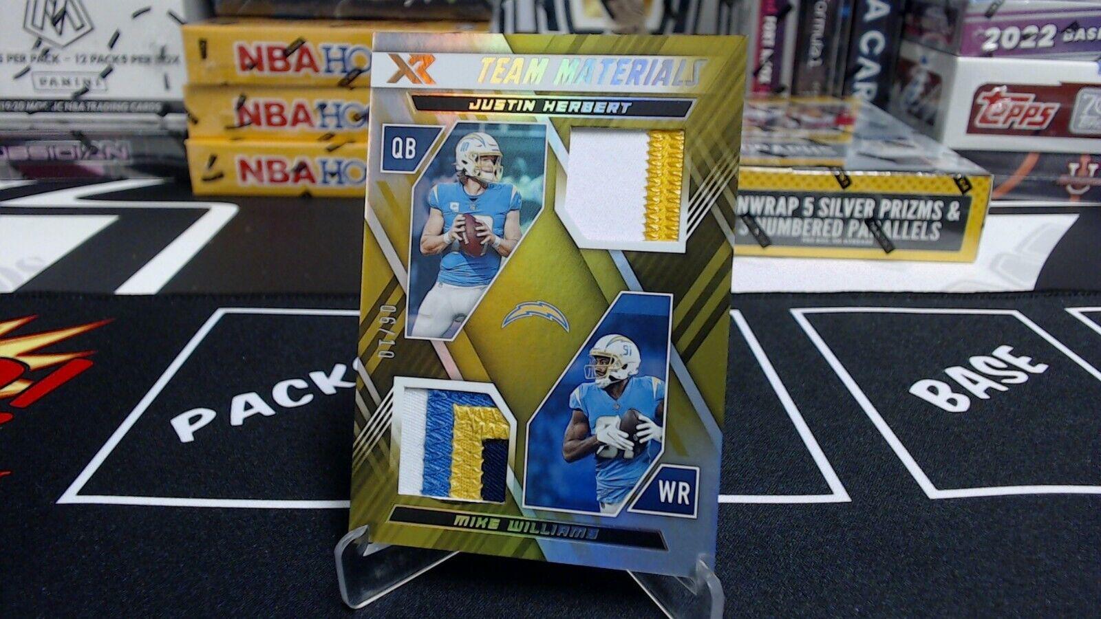 Justin Herbert, Mike Williams [Gold] #TM-28